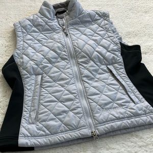Marmot Kitzbul Vest in Women’s Medium. Silver grey w black stretch side panels